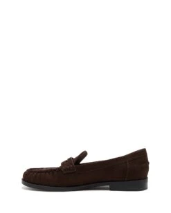 Albert Loafer Chocolate Suede -StepAura Store ALBERT CHOCOLATEFAUXSUEDE SIDE2 INTERIOR