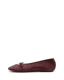 Alta Ballet Flat Bordeaux -StepAura Store ALTA BORDEAUX STRETCH MICRO SIDE2