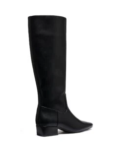 Anine Tall Boot Black -StepAura Store ANINE BLACKSTRETCHPU BACKANGLE