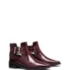 Baylee Ankle Boot Bordeaux Crinkle Patent