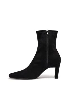 Bette Ankle Boot Black Suede -StepAura Store BETTE BLACKSTRETCHFAUXSUEDE SIDE2 INTERIOR