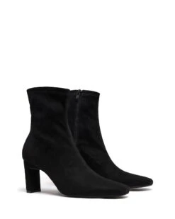 Bette Ankle Boot Black Suede -StepAura Store BETTE BLACKSTRETCHFAUXSUEDE TOEANGLE