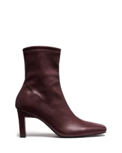 Bette Ankle Boot Bordeaux Smooth -StepAura Store BETTE BORDEAUXSMOOTHSTRETCHPU SIDE
