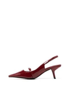 Parlour Pump Cherry Patent -StepAura Store BEVERLY CHERRYPATENT SIDE2