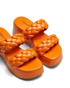 Christy Tangerine *FINAL SALE* -StepAura Store CHRISTY TANGERINE TOE ANGLE