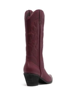 Clayton Cowboy Boot Bordeaux -StepAura Store CLAYTON BORDEAUX BACKANGLE