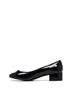Diana Ballet Heel Black Patent -StepAura Store DIANA BLACKPATENT SIDE2