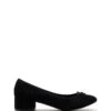 Diana Ballet Heel Black Microsuede