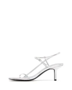 Easton Slingback Heel Silver Metallic 7 Easton Slingback Heel Silver Metallic -StepAura Store EASTON SILVERMETALLICPU SIDE2 INTERIOR