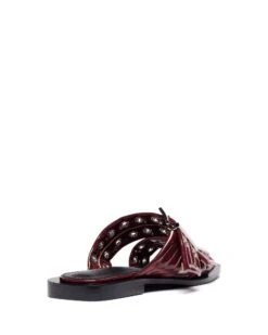 Ego Flat Sandal Cherry Patent -StepAura Store EGO CHERRYPATENT BACKANGLE