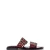 Ego Flat Sandal Cherry Patent