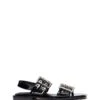 Elemental Slingback Flat Sandal Black Patent