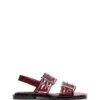 Elemental Slingback Flat Sandal Cherry Patent