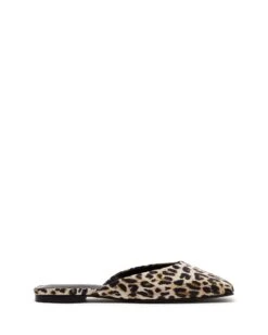 Gabbi Ballet Flat Leopard Satin -StepAura Store GABBI LEOPARDSATIN SIDE