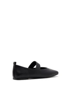 Gael Ballet Flat Black 6 Gael Ballet Flat Black -StepAura Store GAEL BLACKSMOOTH PU BACK