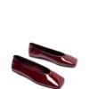Gaia Flat Bordeaux Patent