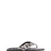 Gallery Thong Sandal Black/White Snake