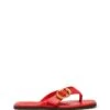 Gallery Thong Sandal Red Smooth