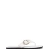 Gallery Thong Sandal White Smooth