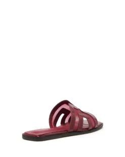 Gaze Flat Sandal Cherry Mesh -StepAura Store GAZE CHERRY MESH BACK
