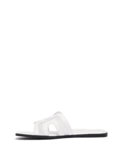 Gaze Flat Sandal White Mesh 7 Gaze Flat Sandal White Mesh -StepAura Store GAZE WHITE SIDE2 INTERIOR