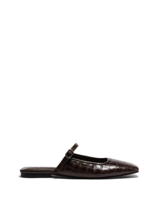 Gianna Ballet Flat Chocolate Croc