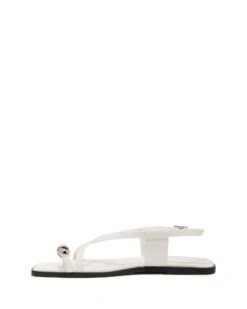 Gleam Sandal White 7 Gleam Sandal White -StepAura Store GLEAM WHITE SIDE2