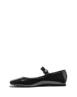 Gracee Ballet Flat Black Patent -StepAura Store GRACEE BLACKPATENTPU SIDE2 INTERIOR
