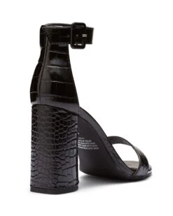 Hawk Black Croc *FINAL SALE* -StepAura Store HAWK BLACK CROC BACK ANGLE