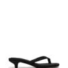 Heatwave Thong Heel Black Microsuede