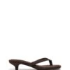 Heatwave Thong Heel Chocolate Microsuede
