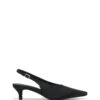 Indiana Slingback Pump Black Suede