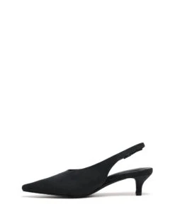Indiana Slingback Pump Black Suede -StepAura Store INDIANA BLACKSIDE2 INTERIOR