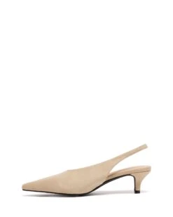 Indiana Slingback Pump Cashew Suede -StepAura Store INDIANA CASHEWMICROSUEDE SIDE2 INTERIOR