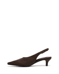 Indiana Slingback Pump Chocolate Suede -StepAura Store INDIANA CHOCOLATEMICROSUEDE SIDE2 INTERIOR