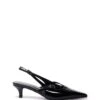 Irving Slingback Pump Black Patent