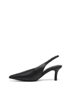 Jacs Slingback Pump Black Smooth -StepAura Store JACS BLACK SIDE2 INTERIOR