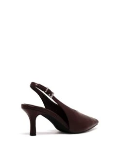 Jacs Slingback Pump Bordeaux Smooth 6 Jacs Slingback Pump Bordeaux Smooth -StepAura Store JACS BORDEAUX BACKANGLE