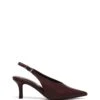 Jacs Slingback Pump Bordeaux Smooth
