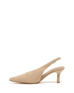 Jacs Slingback Pump Cashew Microsuede -StepAura Store JACS CASHEWMICROSUEDE SIDE2 INTERIOR