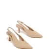 Jacs Slingback Pump Cashew Microsuede