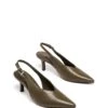 Jacs Slingback Pump Khaki Smooth