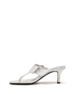 Jade Thong Heel Silver Cracked Metallic 7 Jade Thong Heel Silver Cracked Metallic -StepAura Store JADE SILVERCRACKED METALLIC PU SIDE2