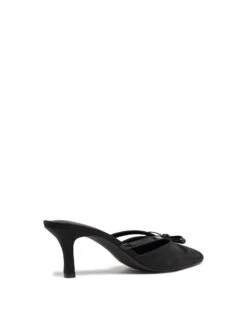 Jojo Pump Black Suede 6 Jojo Pump Black Suede -StepAura Store JOJO BLACKMICROSUEDE BACKANGLE