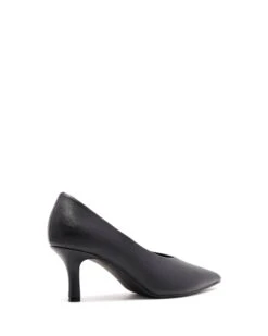 Jordyn Pump Black -StepAura Store JORDYN BLACK SMOOTH BACK