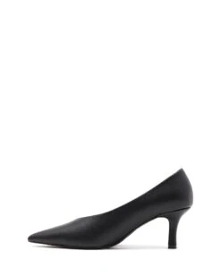 Jordyn Pump Black -StepAura Store JORDYN BLACK SMOOTH SIDE2