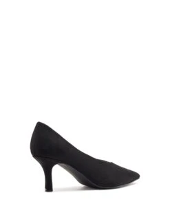 Jordyn Pump Black Suede -StepAura Store JORDYN BLACK SUEDE BACK