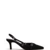 Juicy Slingback Pump Black Microsuede
