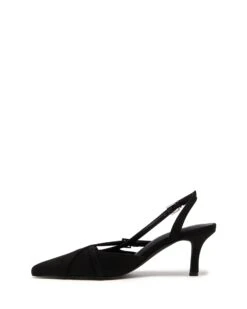 Juicy Slingback Pump Black Microsuede -StepAura Store JUICY BLACKMICROSUEDE SIDE2 INTERIOR
