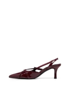 Juicy Slingback Pump Cherry Patent -StepAura Store JUICY CHERRY PATENT PU SIDE2